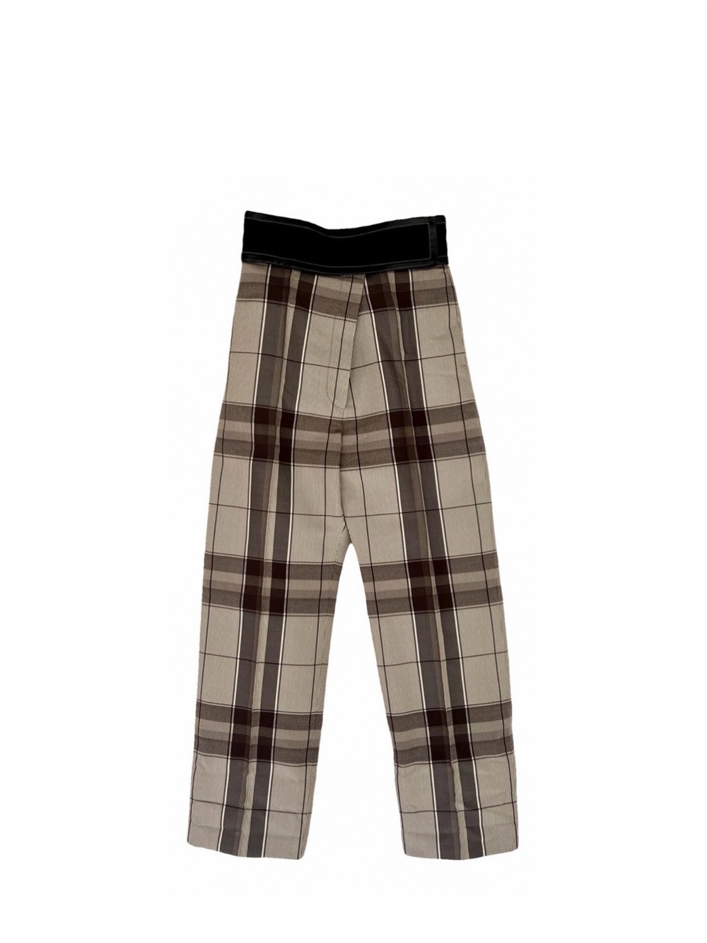 Celine Plaid wool trousers